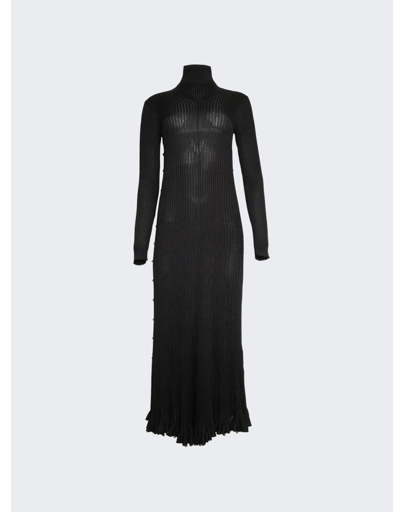 Bottega Veneta | Women | Light Viscose Plissé Dress | Black