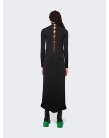 Bottega Veneta | Women | Light Viscose Plissé Dress | Black