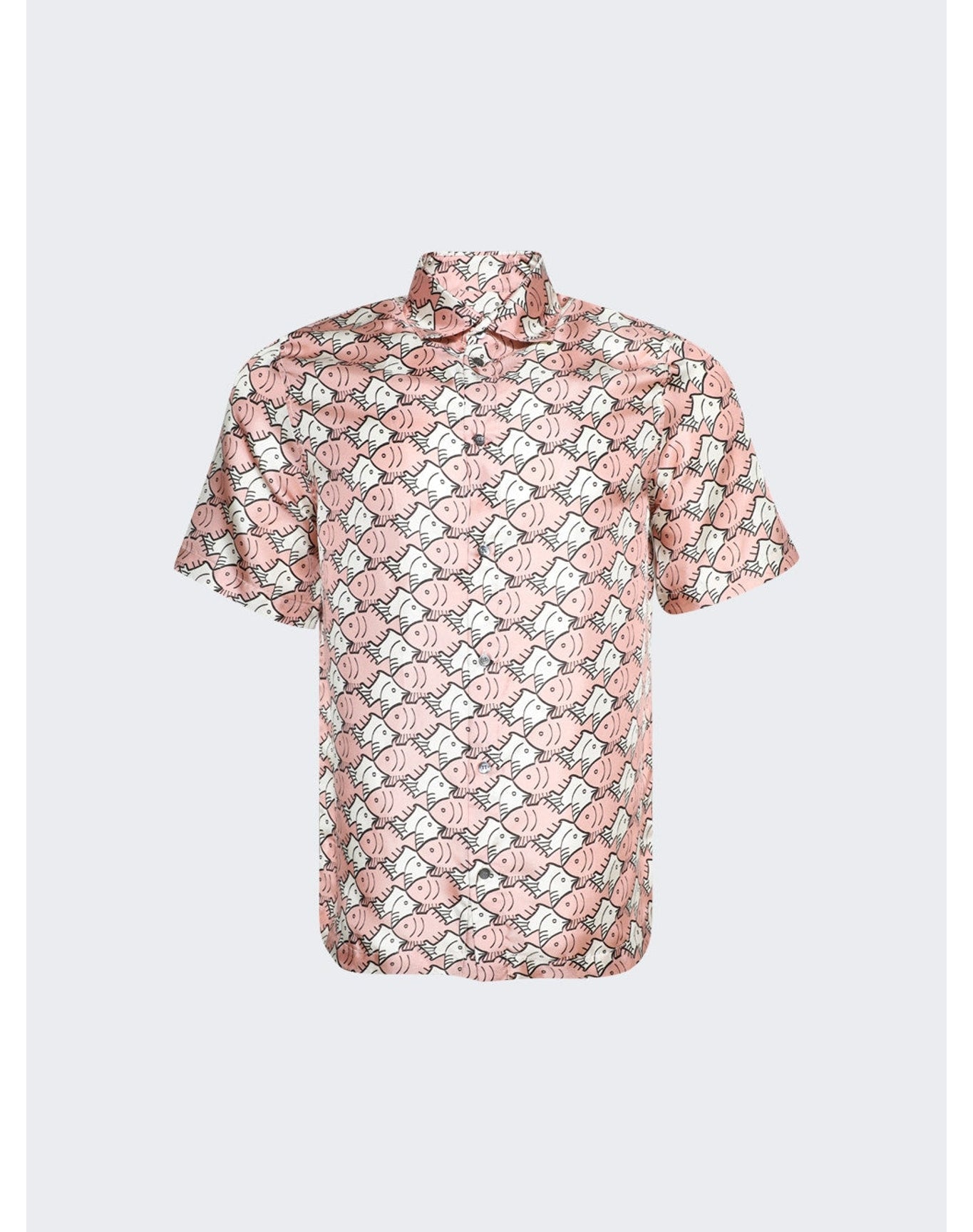 Botter | Men | Classic Short Sleeve Shirt | Pink Fish Silk