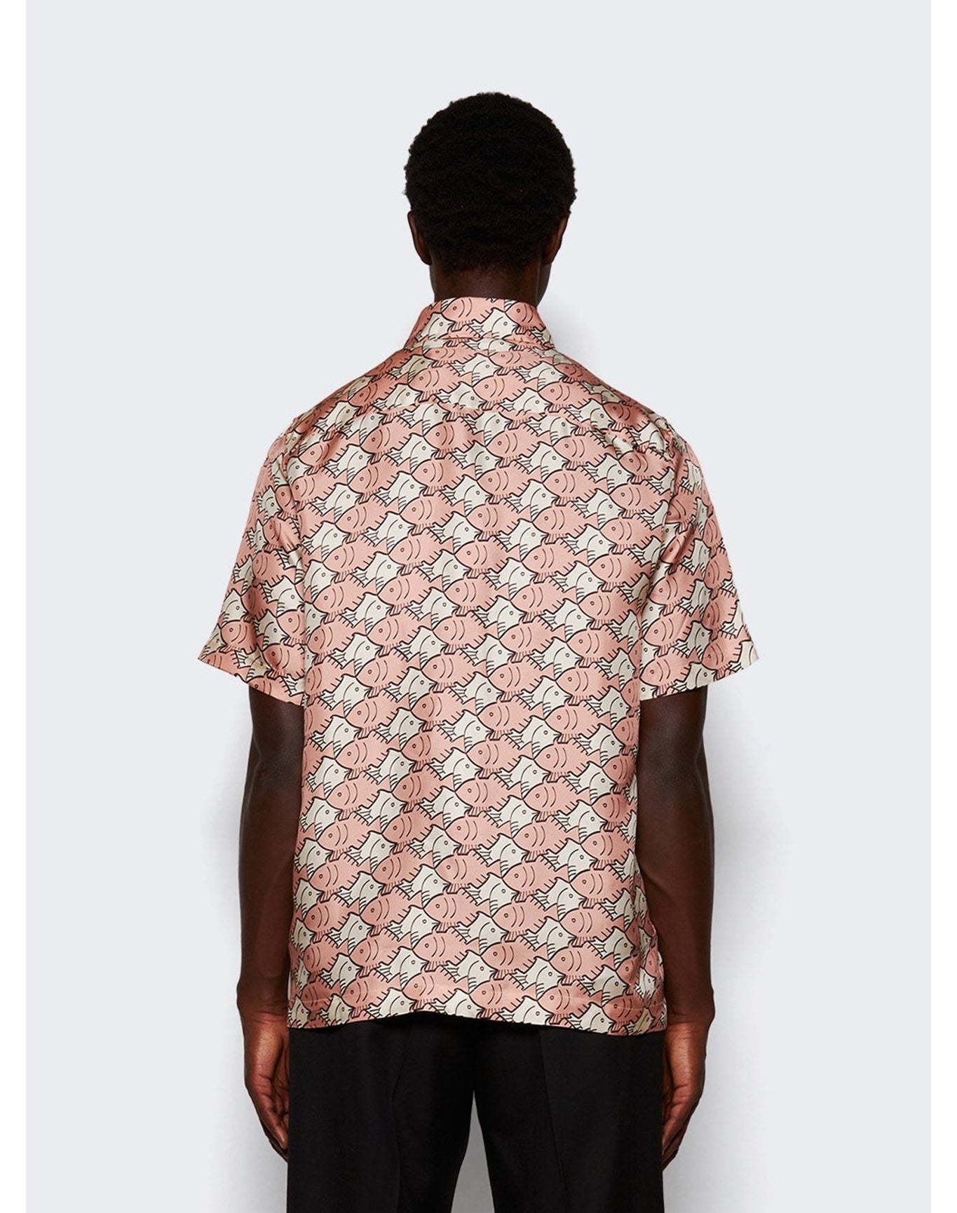 Botter | Men | Classic Short Sleeve Shirt | Pink Fish Silk