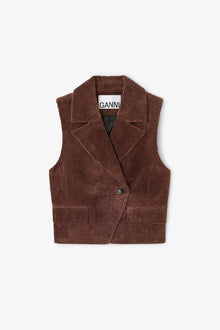 Brown Corduroy Vest | Chicory Coffee