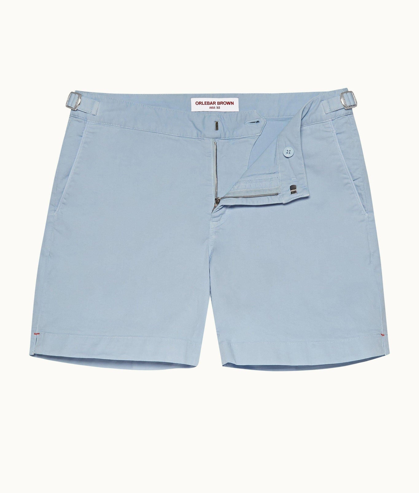 Bulldog Cotton Twill Mid-Length Cotton Twill Shorts | Ice Blue