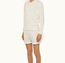 Bulldog Cotton Twill Mid-Length Cotton Twill Shorts | White Sand