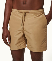 Bulldog Drawcord Mid-Length Drawcord Swim Shorts | Biscuit