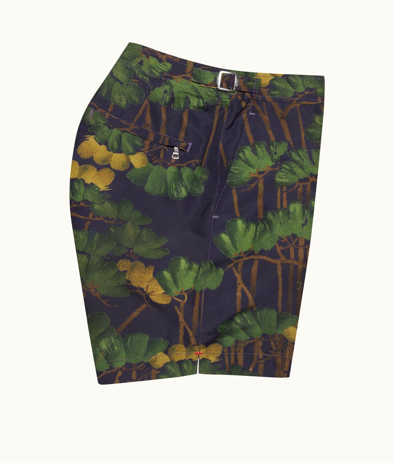 Bulldog Fantasy Floral Mid-Length Swim Shorts | Night Iris