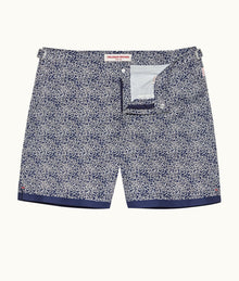 Bulldog Floral Mid-Length Swim Shorts | Midnight Navy