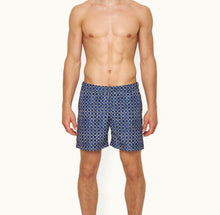 Bulldog Geometric Tile Mid-Length Swim Shorts | Tidal