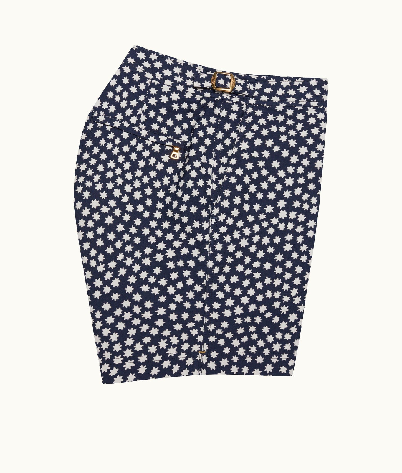 Bulldog Jacquard Star Jacquard Mid-Length Swim Shorts | Night Iris