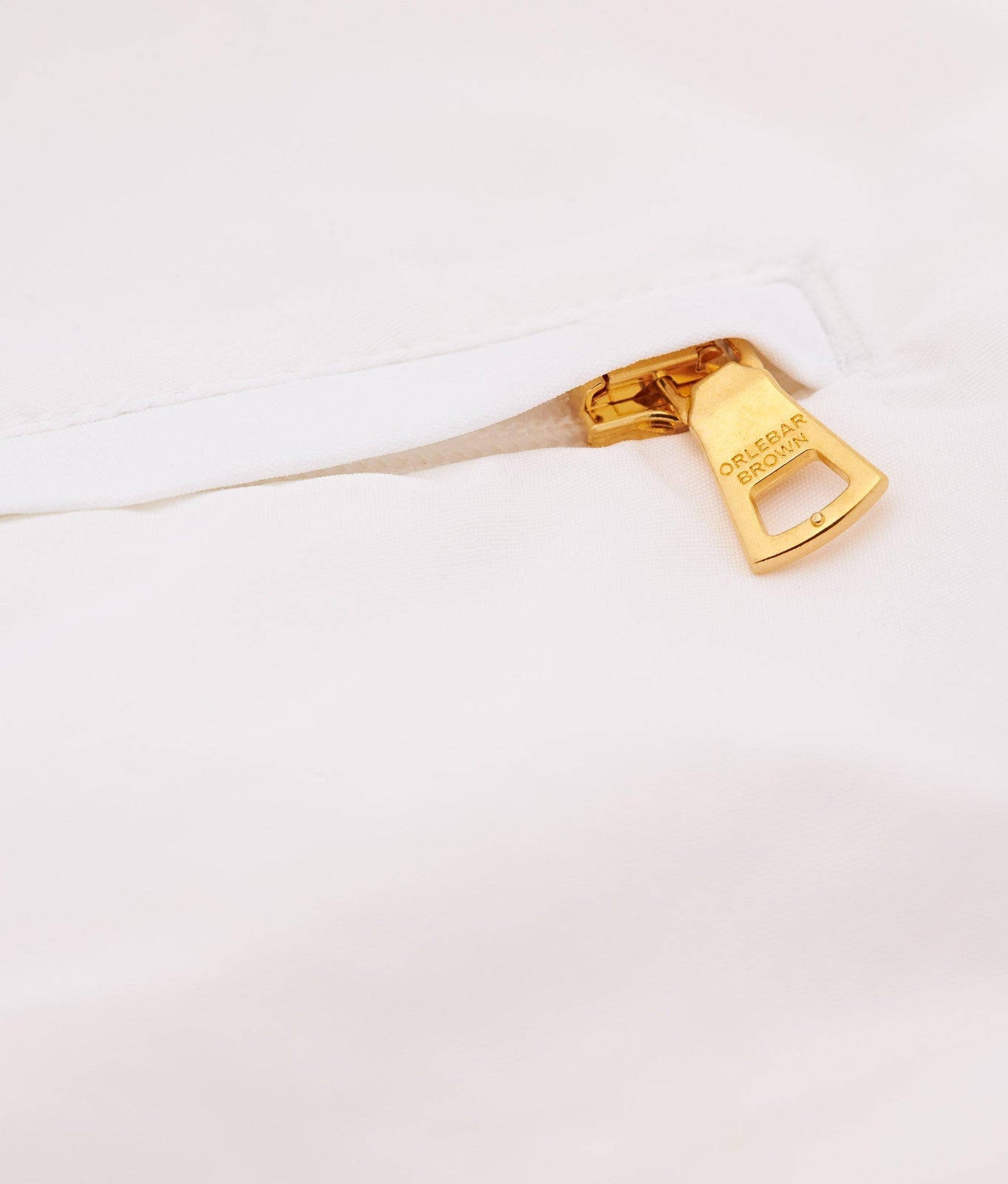 Bulldog O.B Stripe Belt Mid-Length Swim Shorts | White