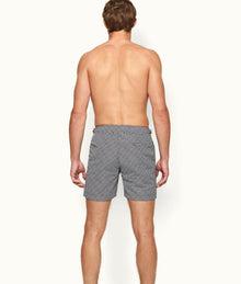 Bulldog Skydiver/Cloud Mid-Length Swim Shorts | Navy