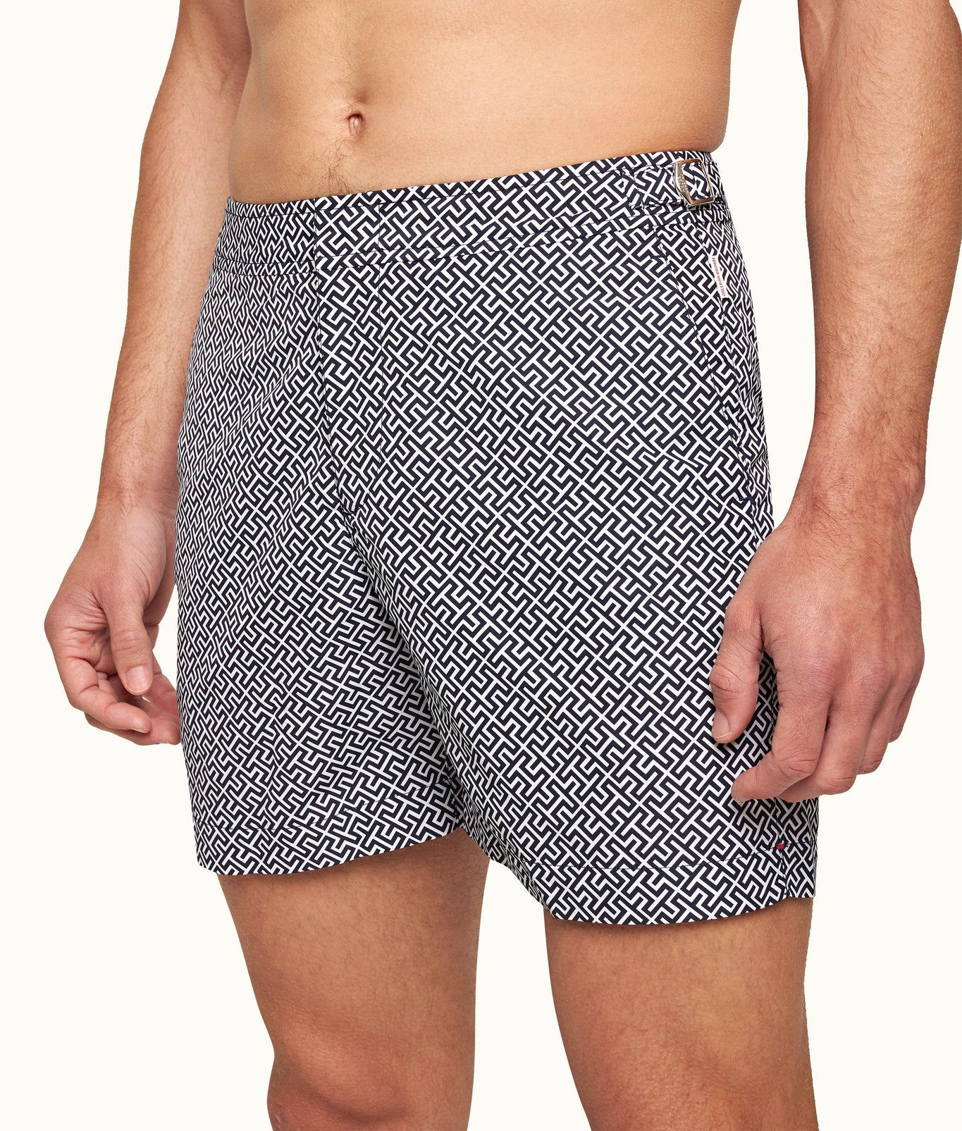 Bulldog Skydiver/Cloud Mid-Length Swim Shorts | Navy
