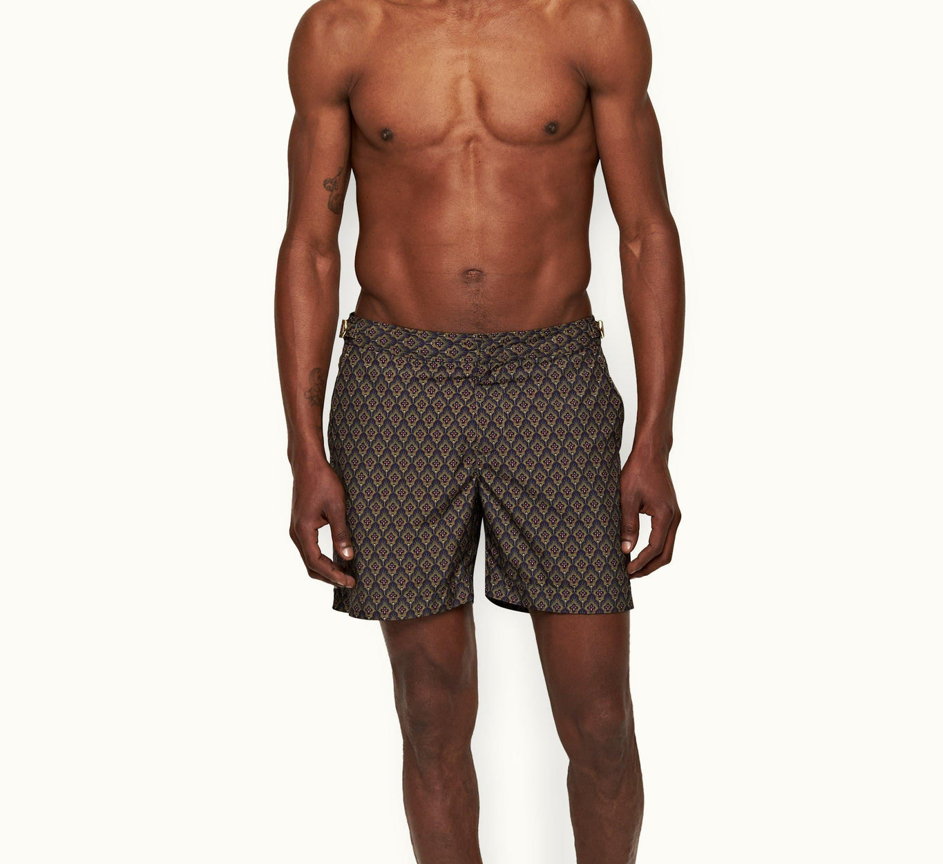 Bulldog Sunny Deco Mid-Length Swim Shorts | Midnight Navy