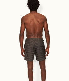 Bulldog Sunny Deco Mid-Length Swim Shorts | Midnight Navy
