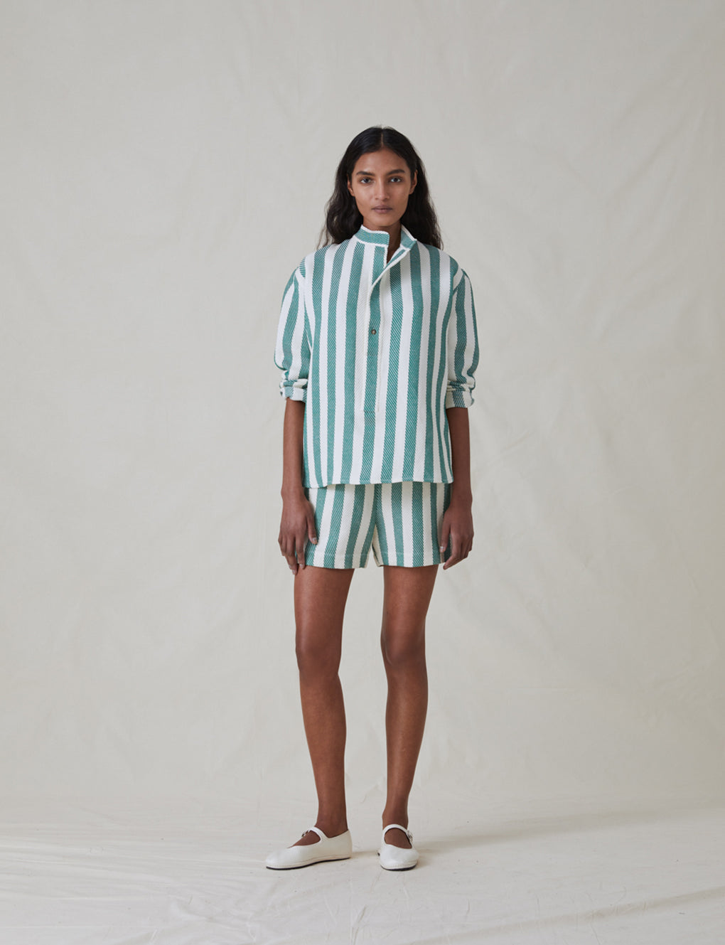 Womens | The Pop-Over Shirt | Green