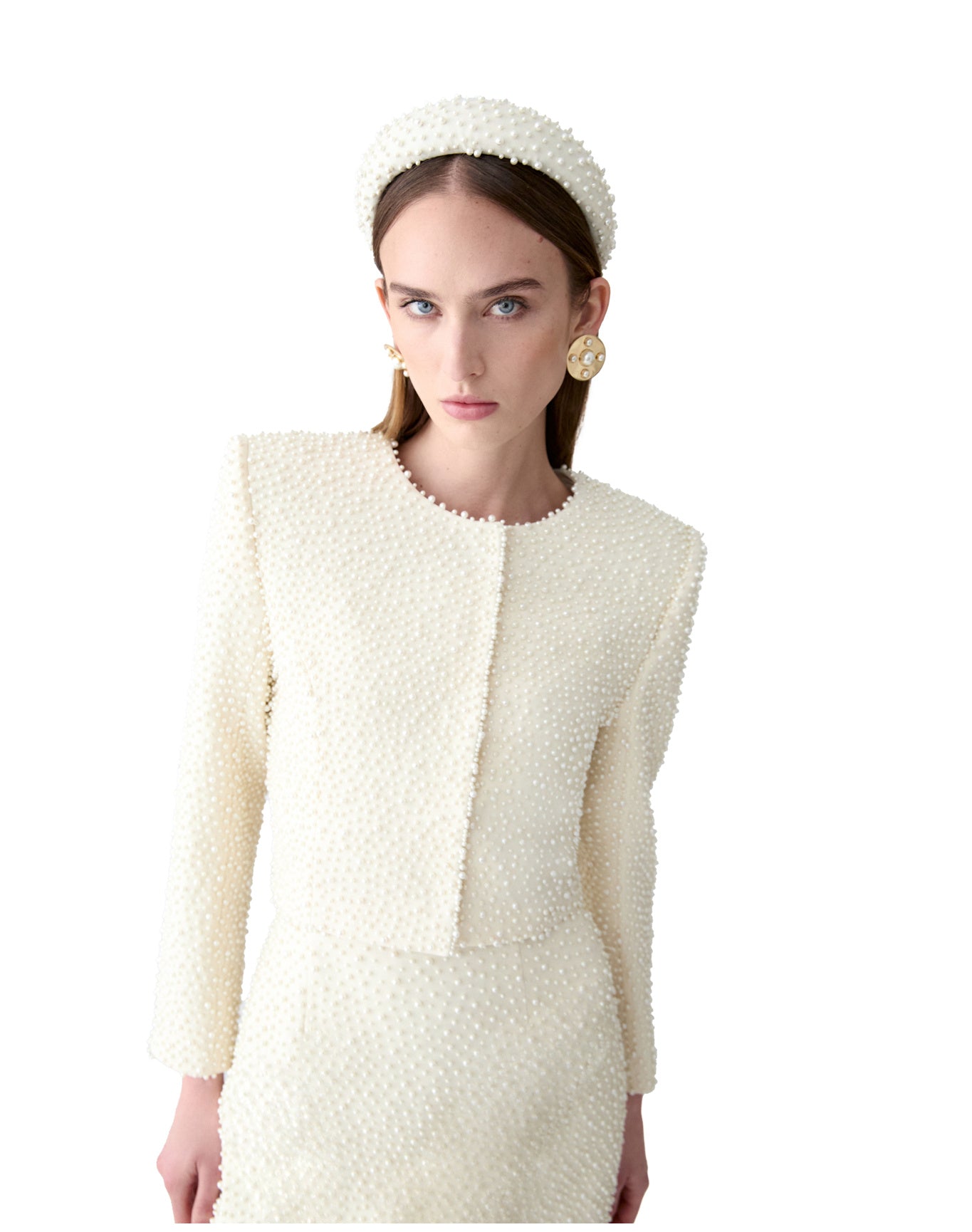 Embroidered Mini Skirt | Ivory