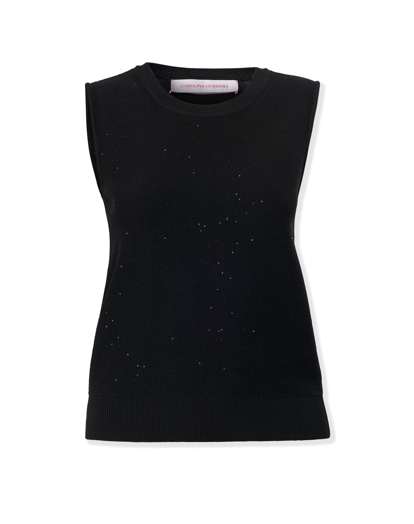 Sleeveless Crewneck Tank | Black