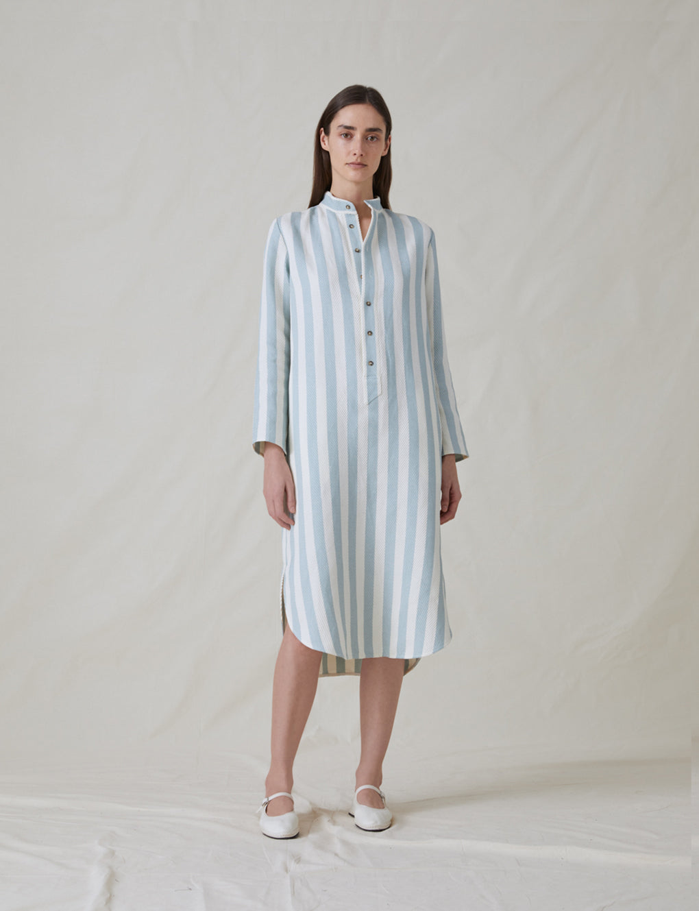 Womens | The New Caftan | Sky Stripe