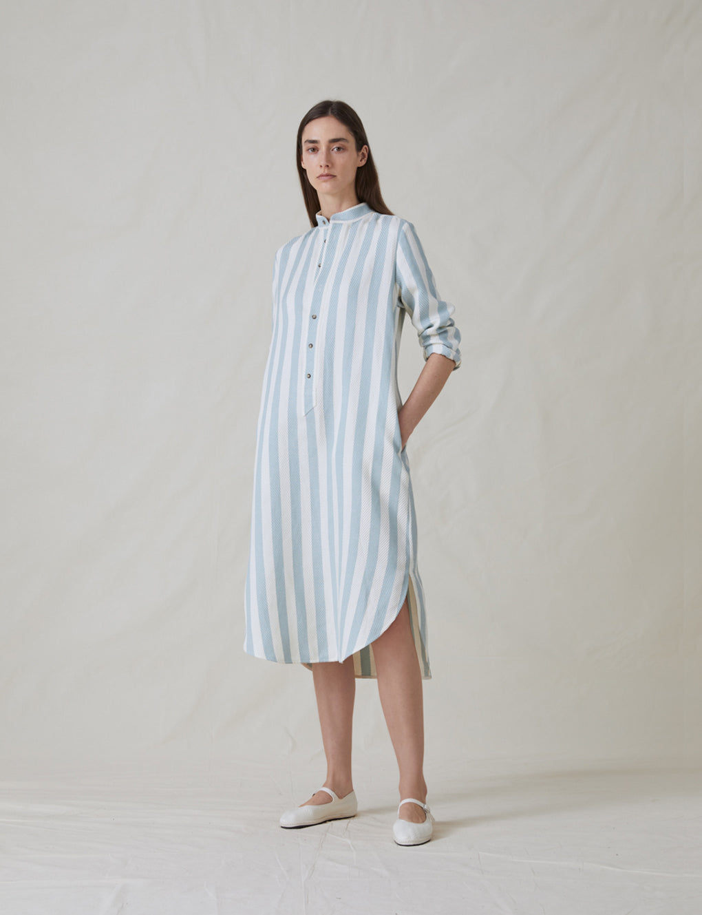 Womens | The New Caftan | Sky Stripe