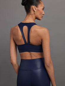 Action Bra 2.0 in Takara Shine | Navy Blazer