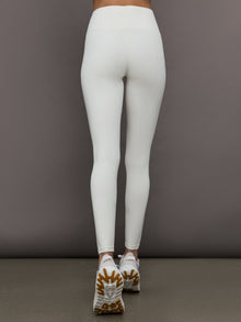 High Rise Full-Length Legging in Diamond Compression | Cloud Dancer