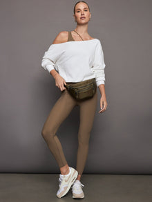 Carbon38 | High Rise Legging in Melt | Caribou