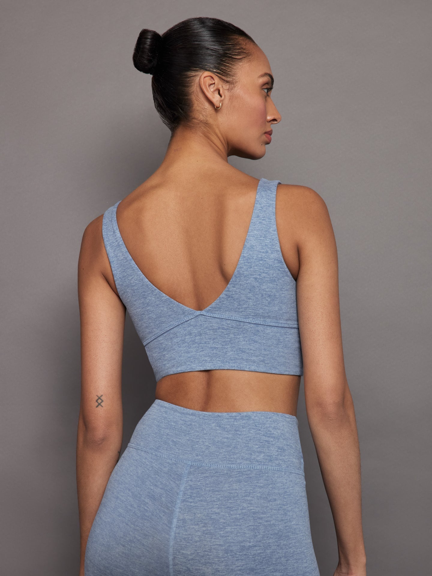 Carbon38 | Wrap Bra in Heather Melt | Quiet Harbor