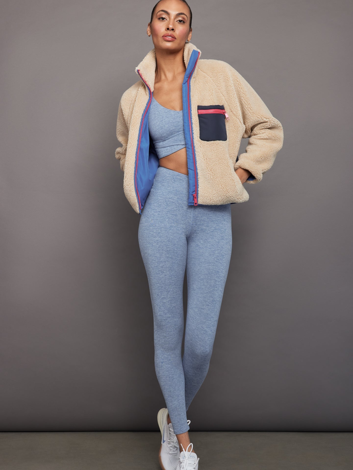 Carbon38 | Wrap Bra in Heather Melt | Quiet Harbor