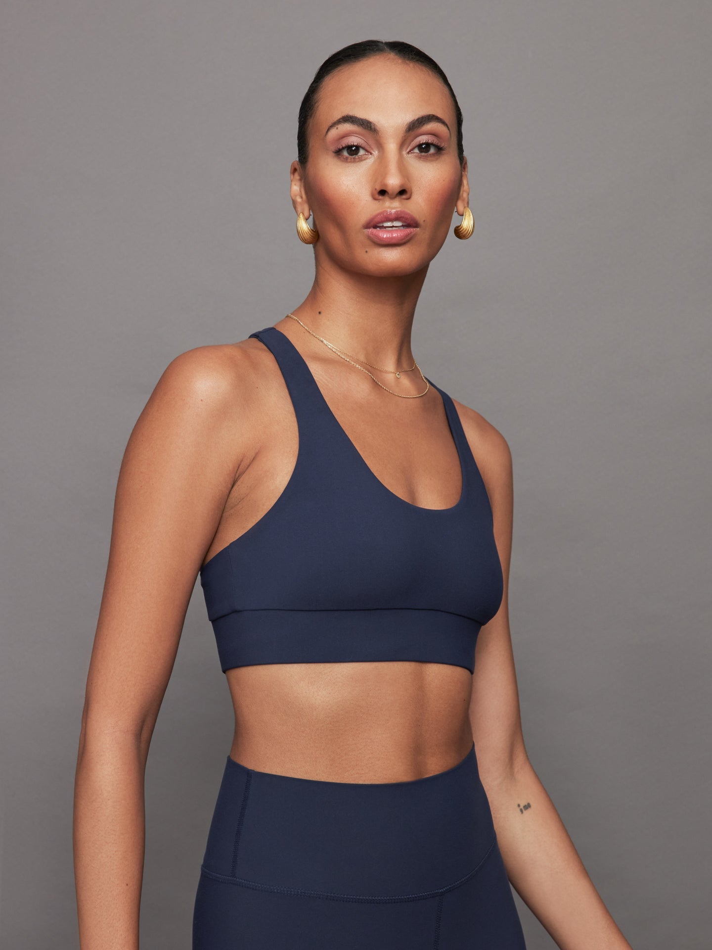 Carbon38 | Scoop Racerback Bra in Melt | Navy