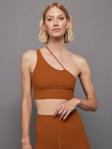 Carbon38 | One Shoulder Convertible Bra Top in Melt | Caramel Cafe