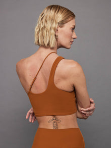 Carbon38 | One Shoulder Convertible Bra Top in Melt | Caramel Cafe