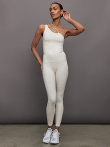 Carbon38 | One Shoulder Convertible Tank in Melt | Snow Leopard