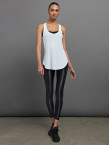 Long RacerBack Tank | White