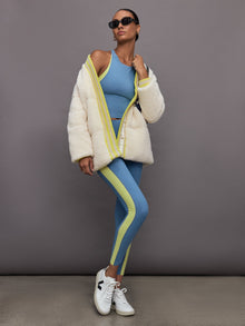 Colorblock High Neck Tank | Coronet Blue  / Charlock