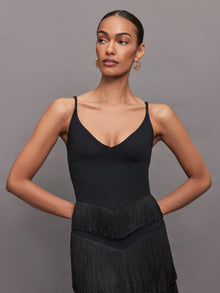 Carbon38 | Fringe Tank in Melt | Black