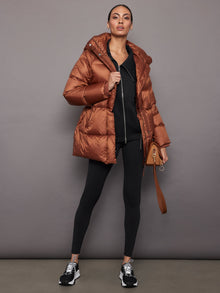 Carbon38 | Knit Jacket with Asymmetrical Zip in Interlock | Black