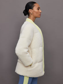 Carbon38 | Sherpa Puffer Jacket | Natural Sherpa