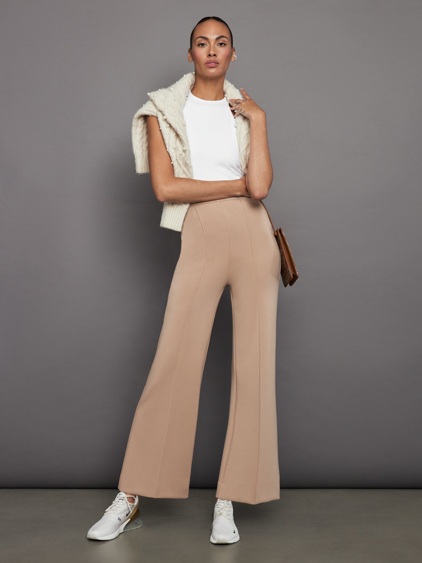 Carbon38 | SLEEVELESS MOCK NECK TOP IN MELT | White