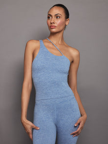 Carbon38 | One Shoulder Convertible Tank in Heather Melt | Quiet Harbor