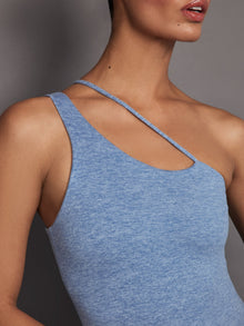One Shoulder Convertible Tank in Heather Melt | Quiet Harbor
