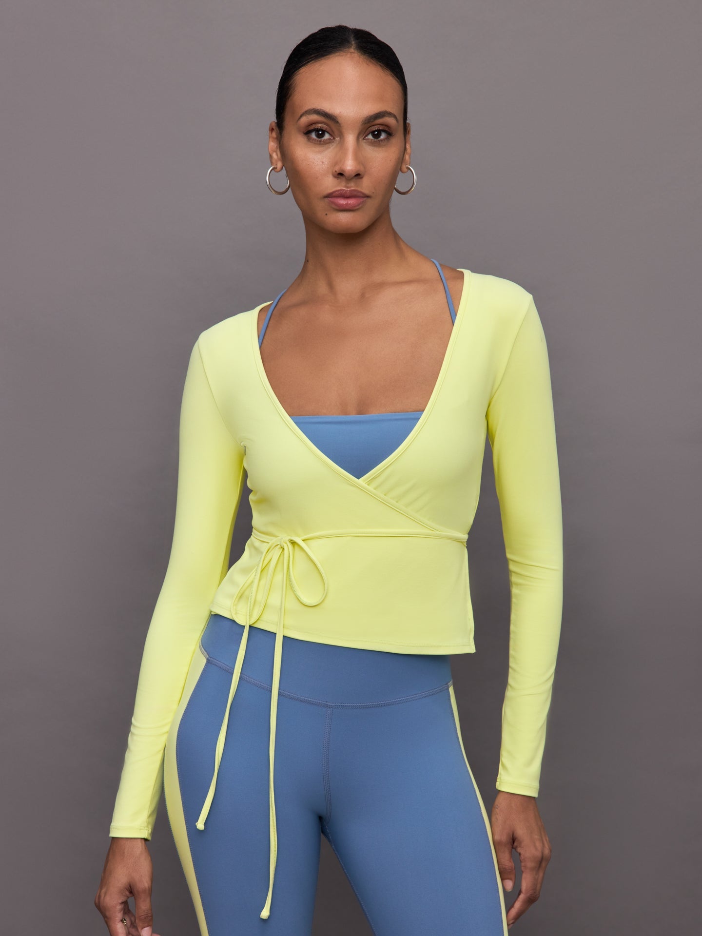 Carbon38 | Long Sleeve Tie Top in Melt | Charlock