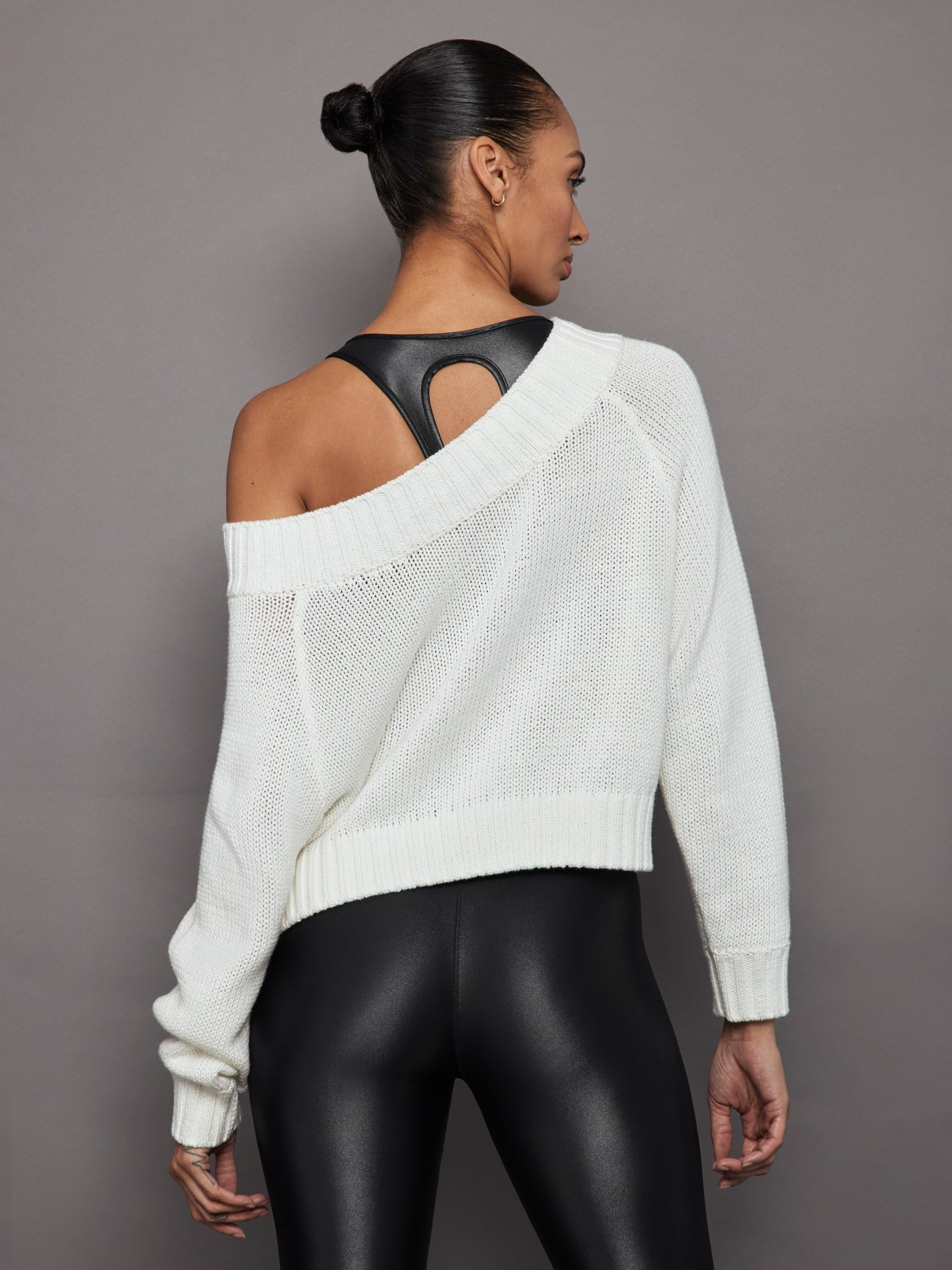 Slouchy Knit Sweater | Off White