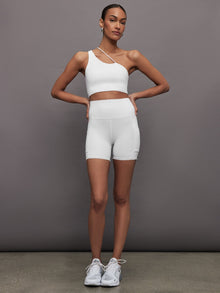 Carbon38 | Pleated Tennis Ball Shortie in Melt | White