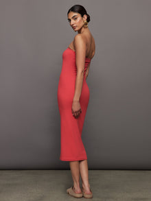 Carbon38 | Strapless Dress in Melt | Tomato