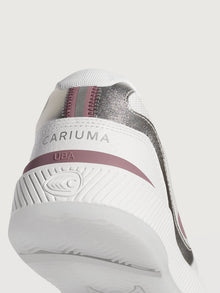 Cariuma | Uba Premium Leather & Mesh Sneakers | White/Metallic Silver Blush Pink