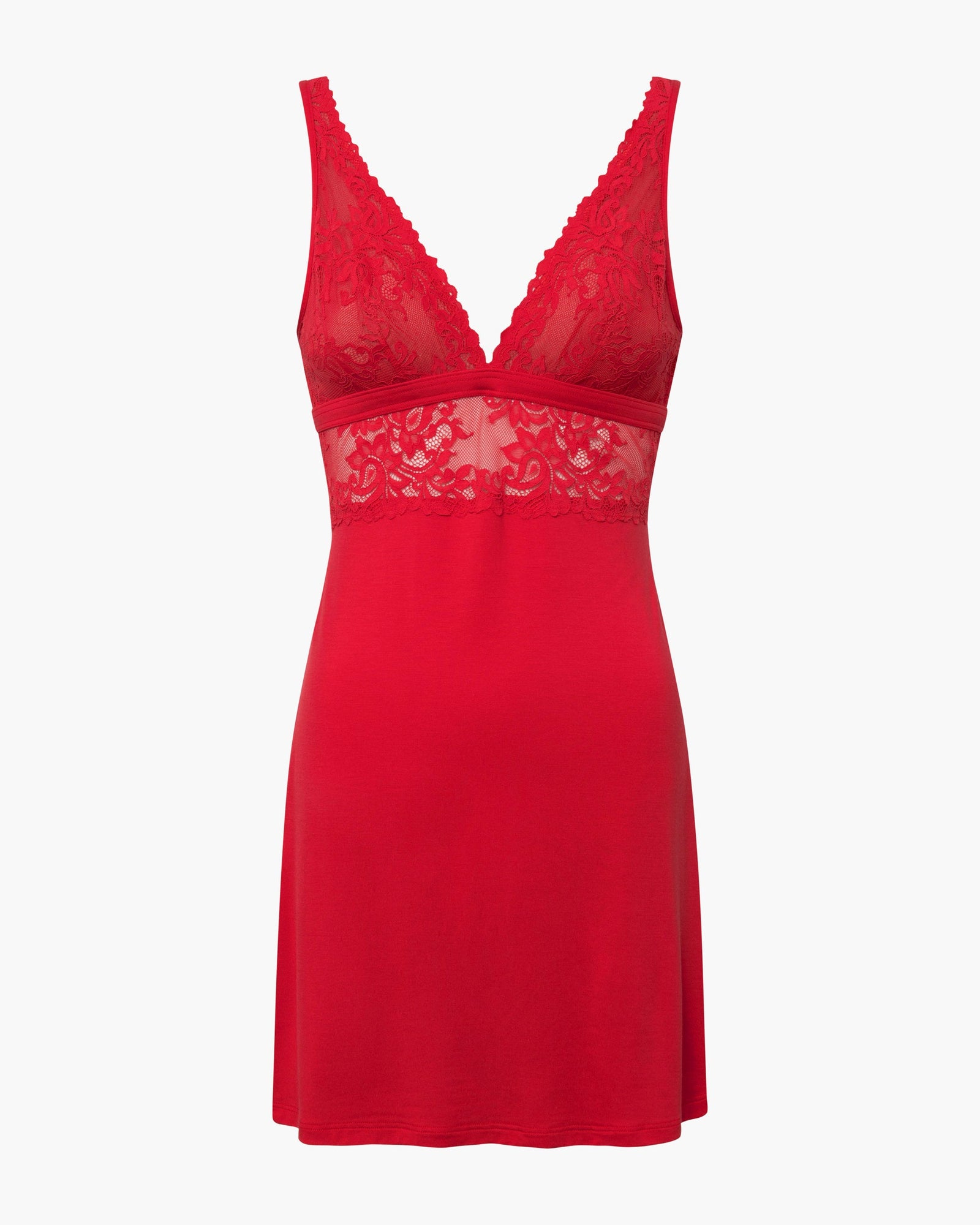 Red Chemise - Carmela Modal Slip