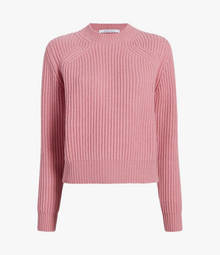 Another Tomorrow Cashmere Ribbed Sweater in Orchid – Cashmere Women's Knitwear