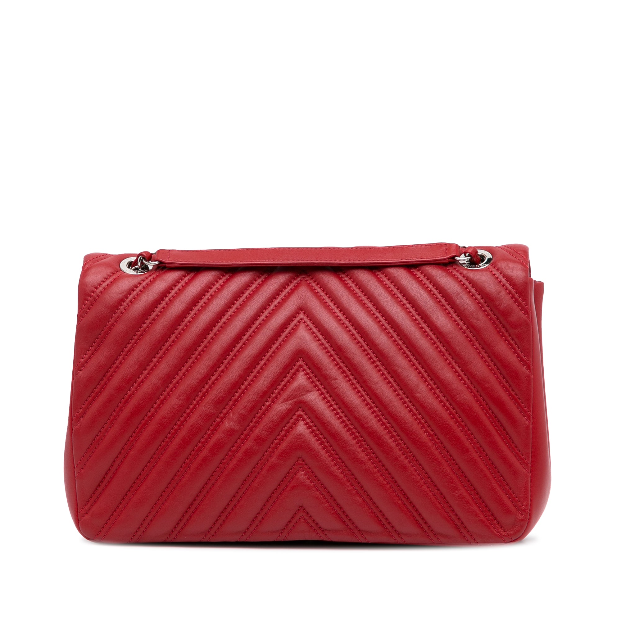 Chanel | Pre-Owned Jumbo Classic Lambskin Double Flap - II | Red