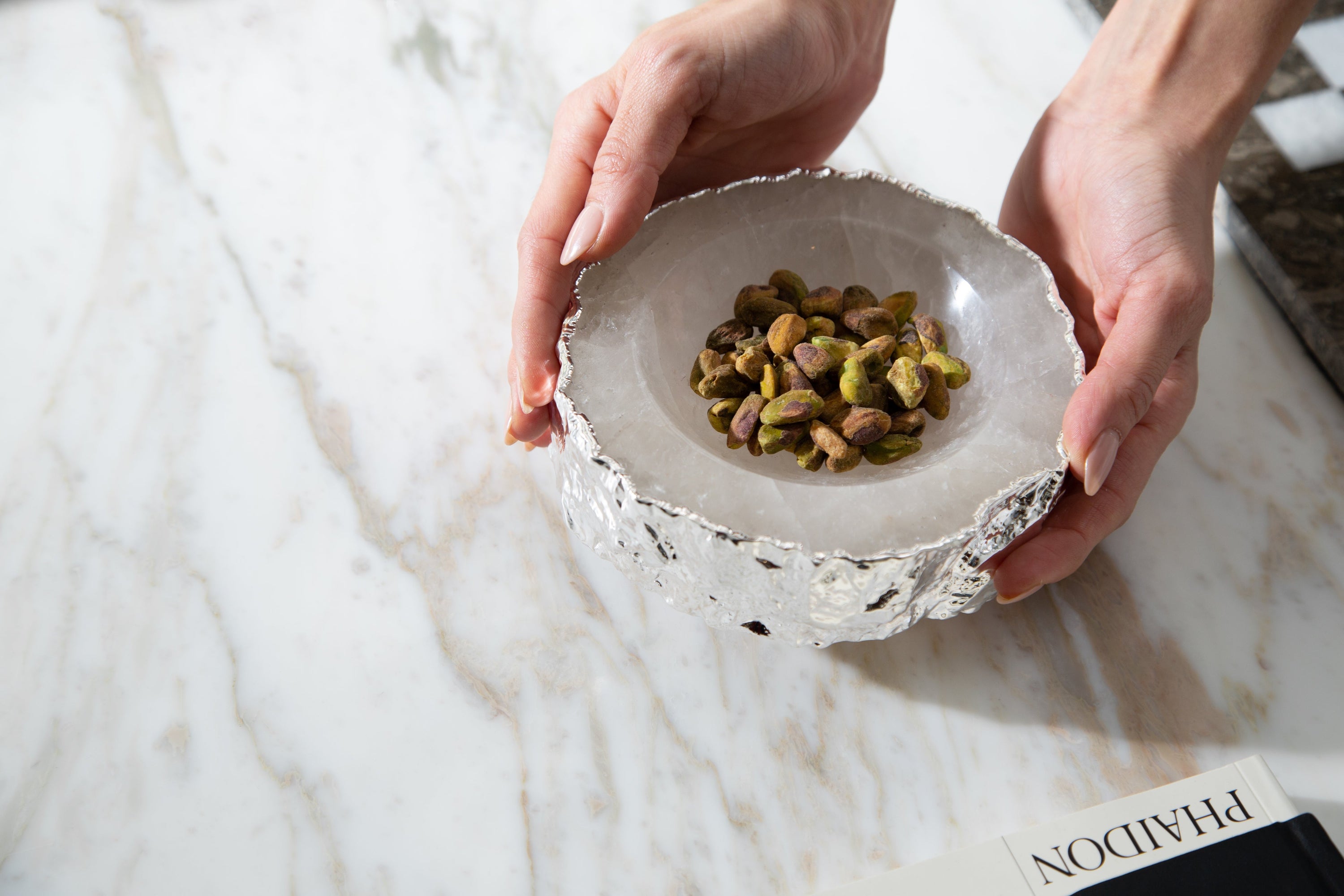 Casca Bowl | Pure Silver-Plated | Crystal