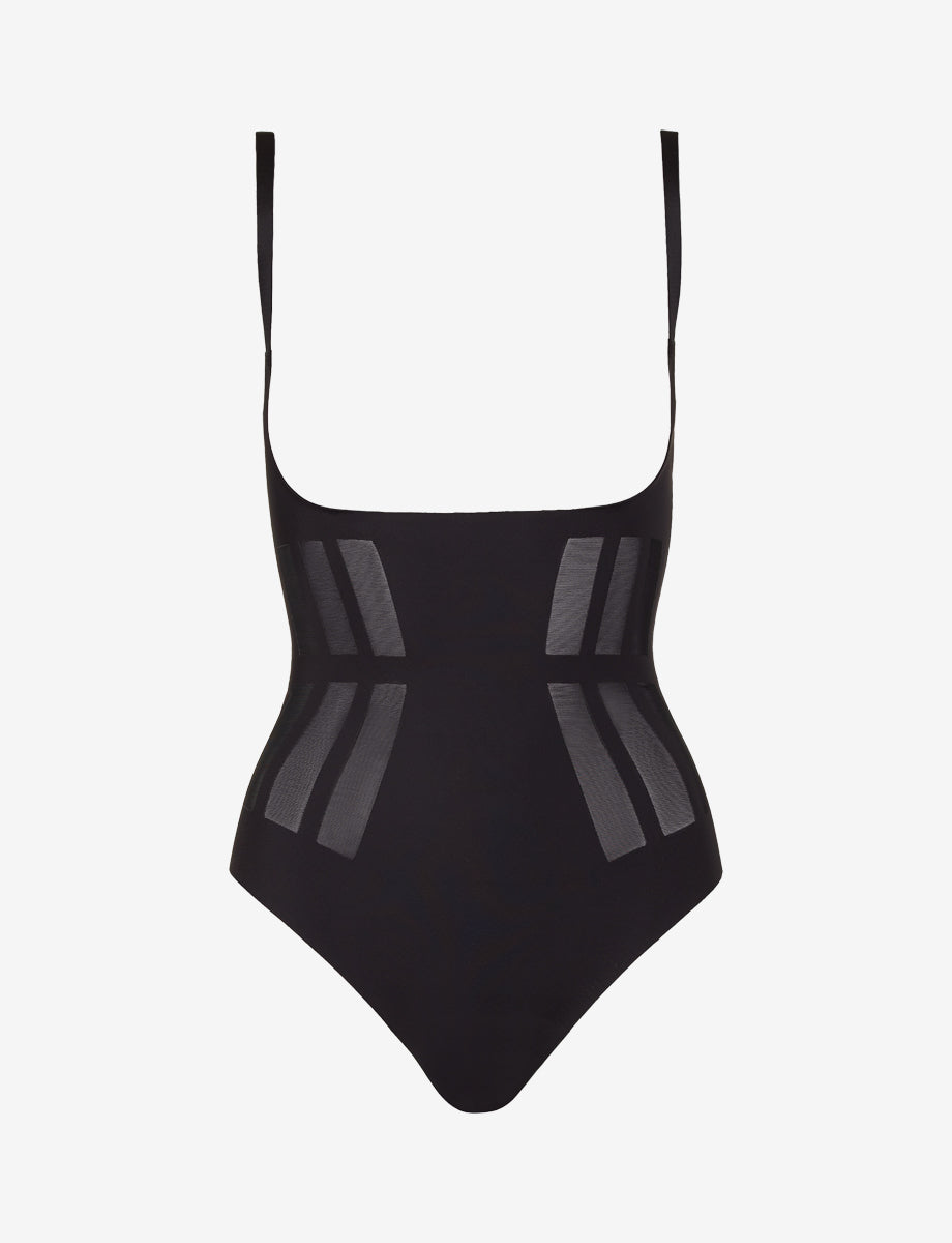 Luxe Control Bodysuit::Black::Main