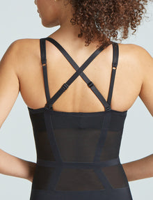 Luxe Control Bodysuit::Black::